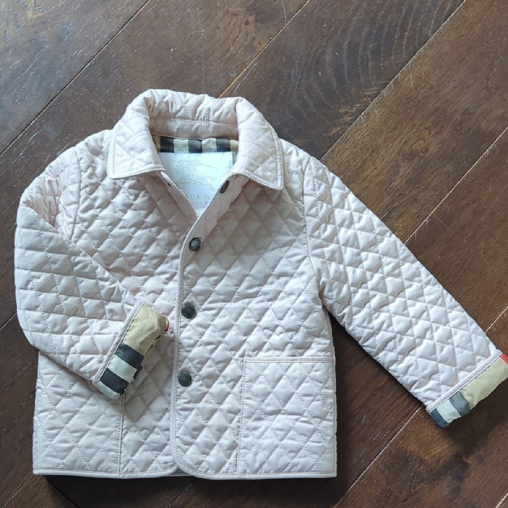 Burberry Kids Quilted Jacket - Cream